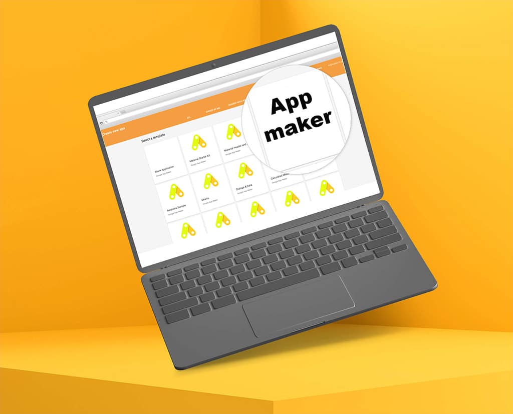 Screenshot van App maker