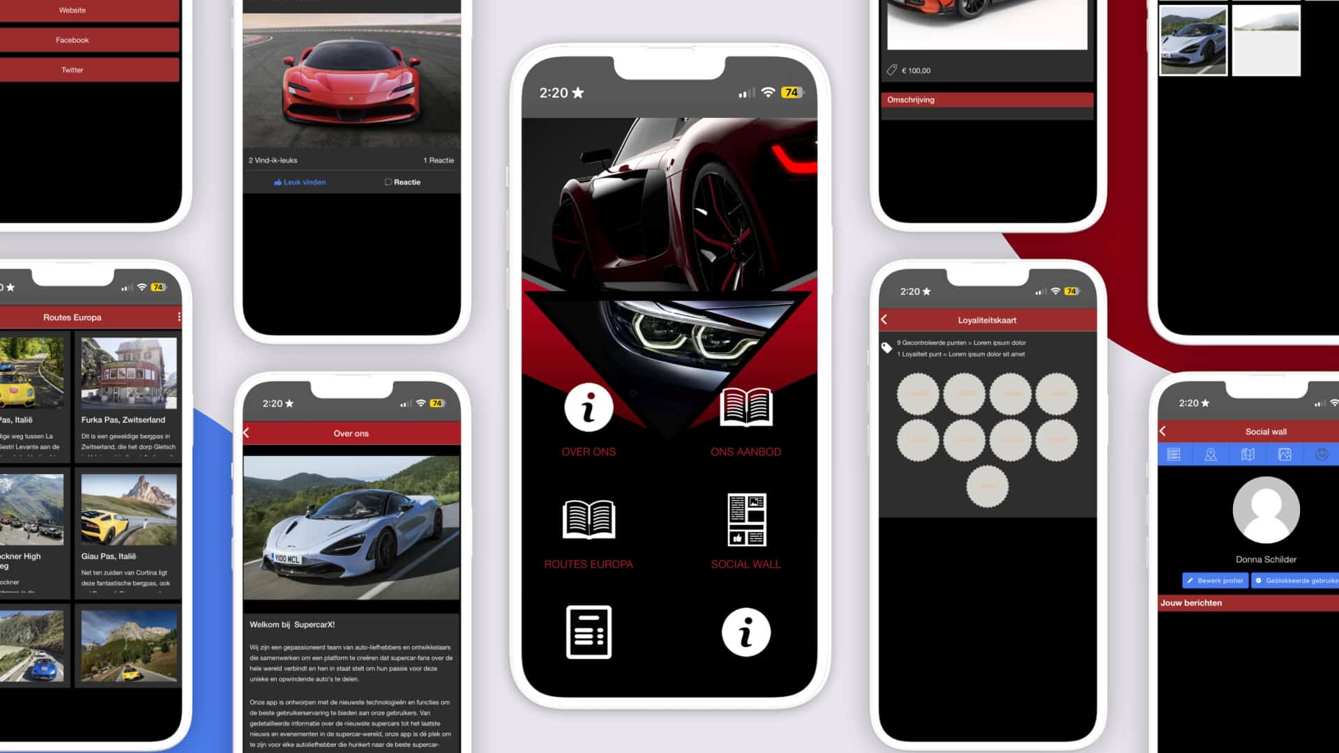 Supercar app maken meerdere telefoons