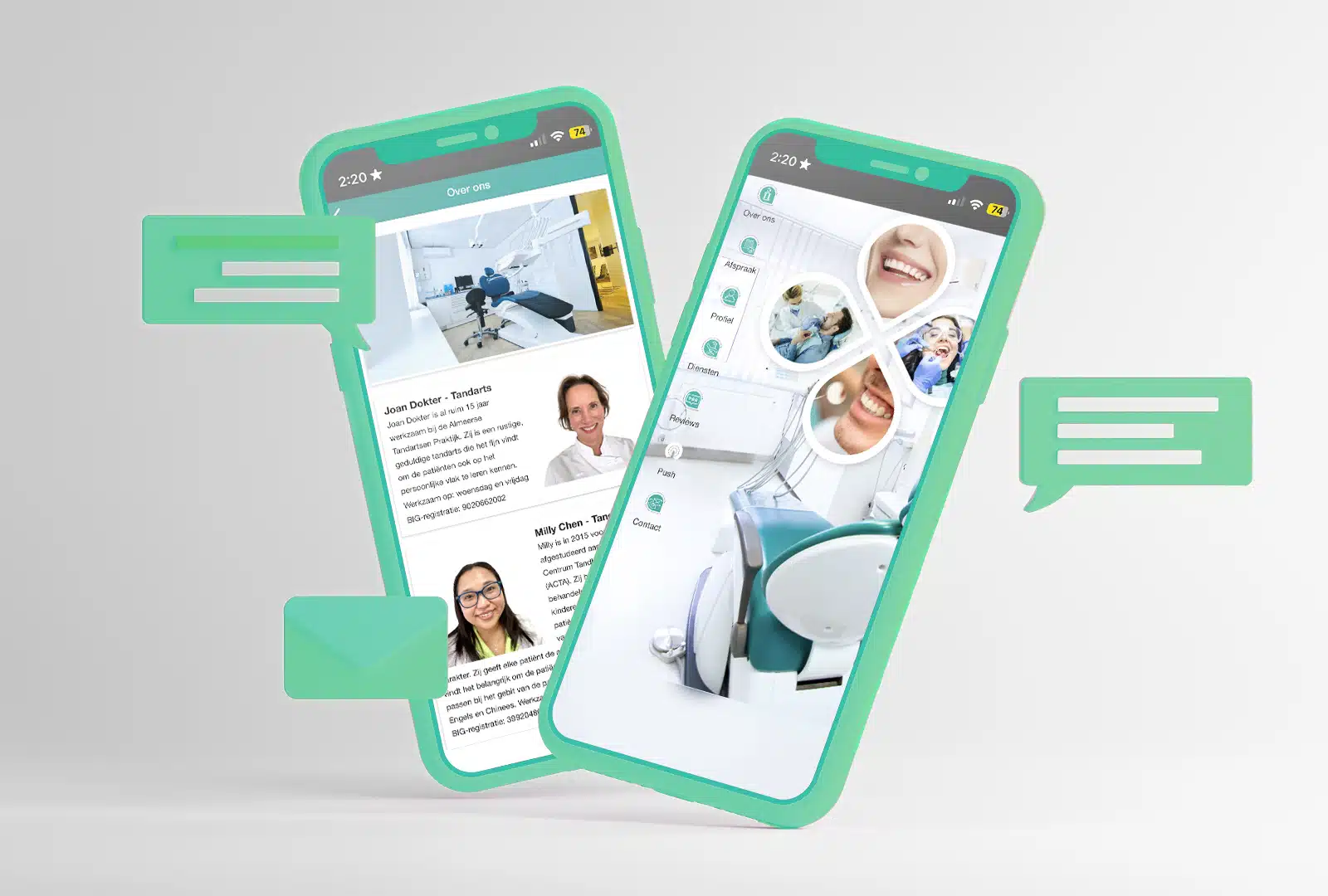 tandarts app maken voorbeeld van AppMaken.online